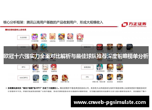 欧冠十六强实力全面对比解析与最佳球队推荐深度前瞻榜单分析