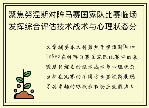 聚焦努涅斯对阵马赛国家队比赛临场发挥综合评估技术战术与心理状态分析